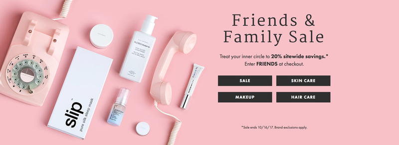 20% off at Dermstore with code FRIENDS